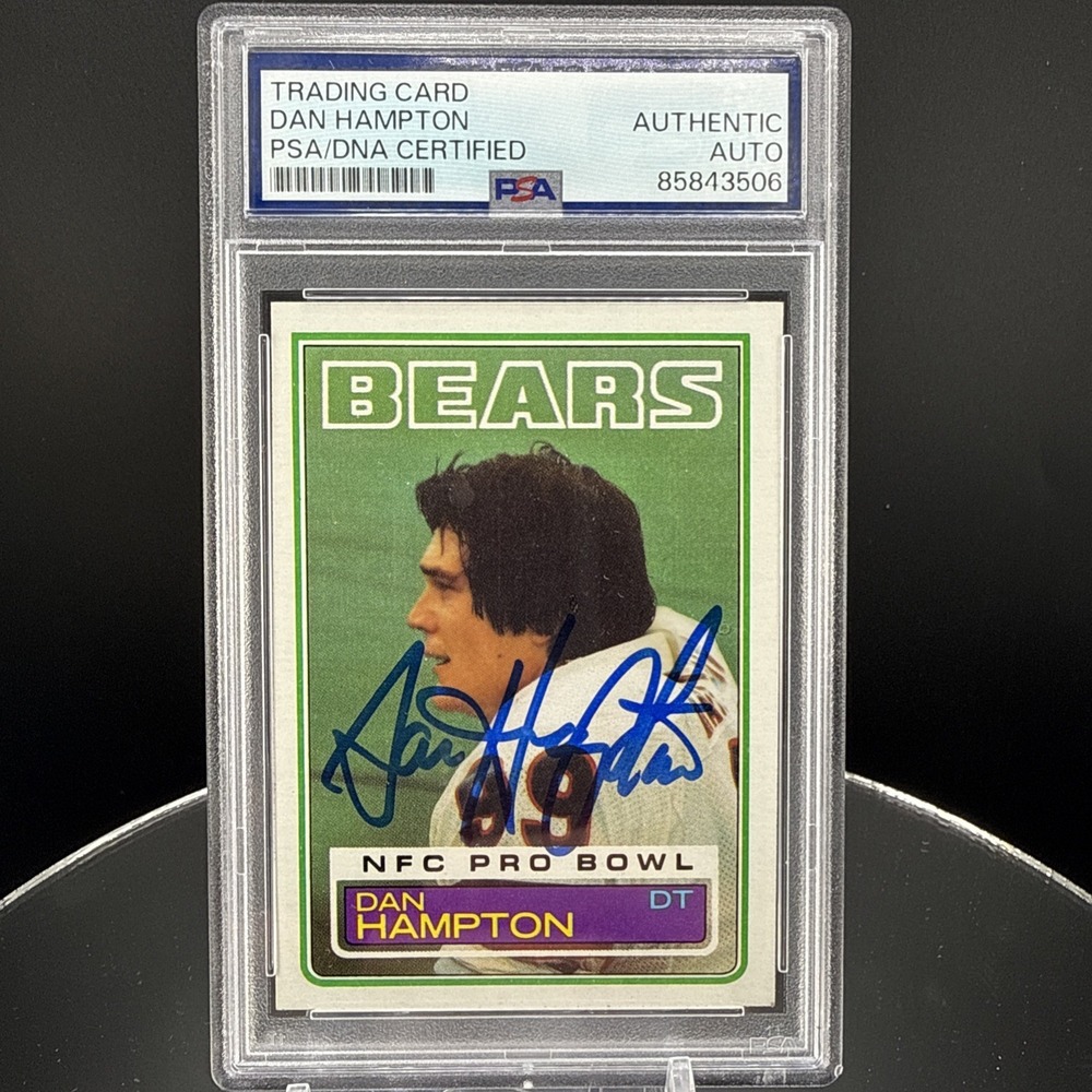 Dan Hampton 1983 Topps Pro Bowl #30 Signed Card Auto PSA RARE